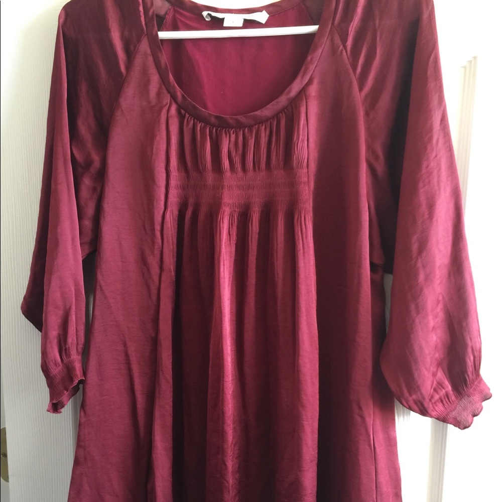 Maroon top